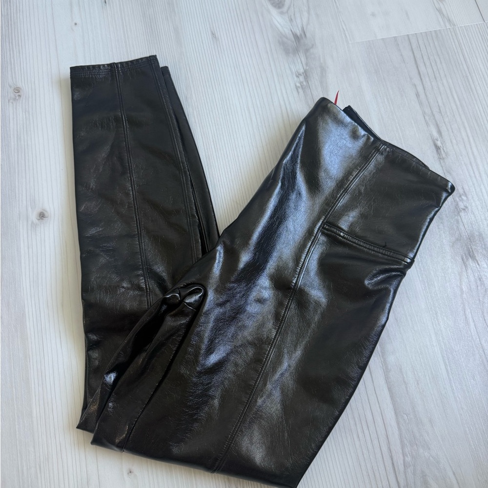 Spanx size M leather pants